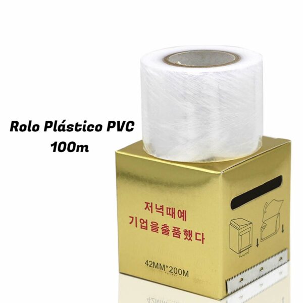 Rolo Plástico Filme PVC 200m com Régua Rolo Plástico Filme PVC 200m com Régua