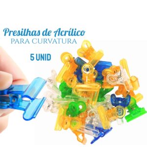 Presilha Acrílica 5 unid para Curvatura da Unha