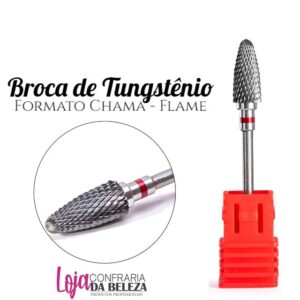 Broca de Tungstênio Chama Cinta Vermelha
