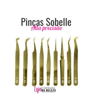 Pinça Sobelle Precisão para Alongamento de Cílios