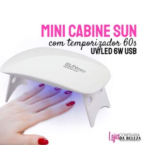 Mini Cabine SUN LED/UV com temporizador 60s USB 6W