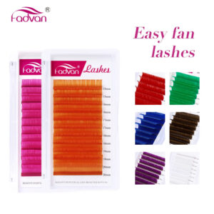 Cílios FadVan Easy Fan 0.07D Coloridos