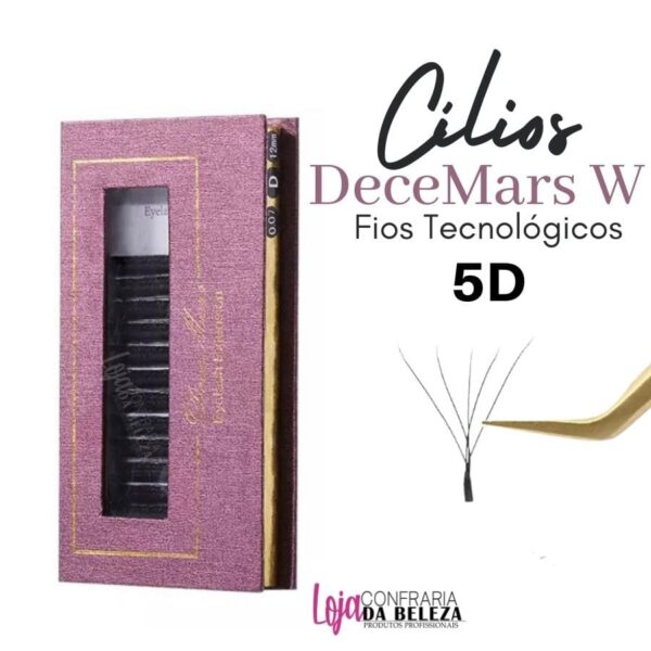 Cílios W 5D Decemars Volume Indiano Fio Tecnologico Confraria da Beleza DeceMars 50577 Cilios W 5D Decemars Volume Indiano Fio Tecnologico